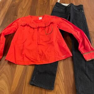 Size 10 Little Marc Jacobs Blouse and Jeans
